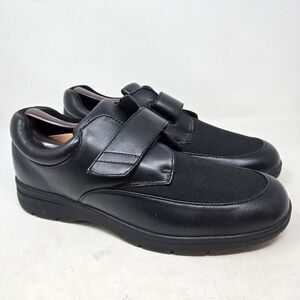 DREW Men's Black Journey II Comfort Shoes Hook And Loop Closure‎ Size 12M